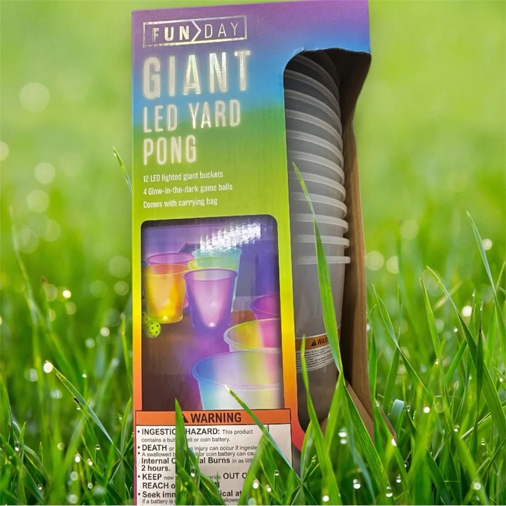 Giant LED Yard Pong Set - Multicolor